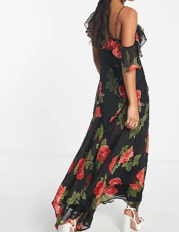 Rochie lunga ASOS, negru Negru