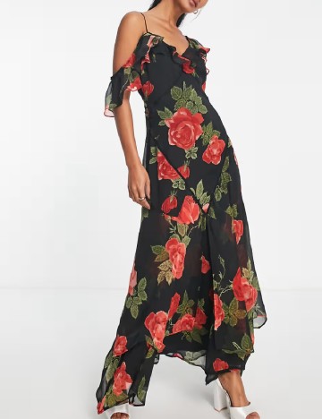 Rochie lunga ASOS, negru