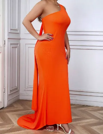 Rochie lunga SHEIN CURVE, portocaliu Portocaliu