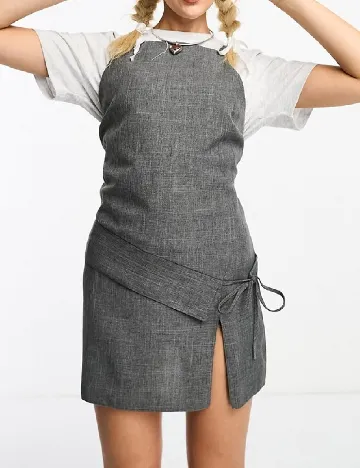 Rochie scurta ASOS, gri Gri