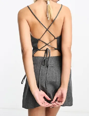 Rochie scurta ASOS, gri Gri