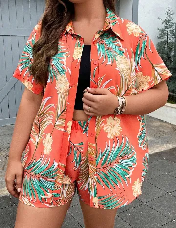 Compleu SHEIN CURVE, portocaliu Portocaliu