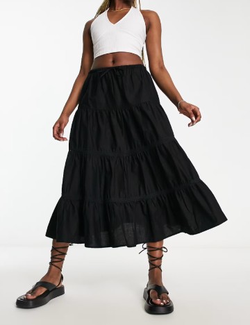 Fusta Reclaimed Vintage, negru