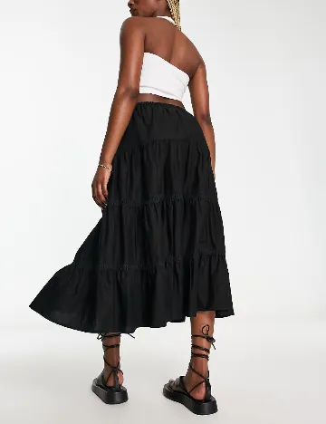 Fusta Reclaimed Vintage, negru Negru