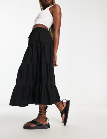 Fusta Reclaimed Vintage, negru