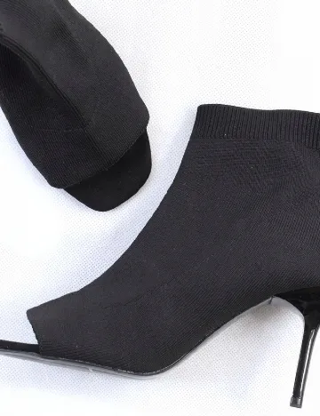 Botine Stradivarius, negru Negru