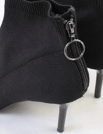 Botine Stradivarius, negru Negru