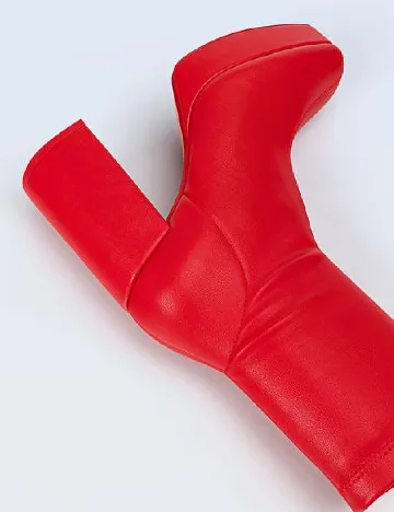 Botine Stradivarius, rosu Rosu