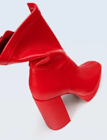 Botine Stradivarius, rosu Rosu