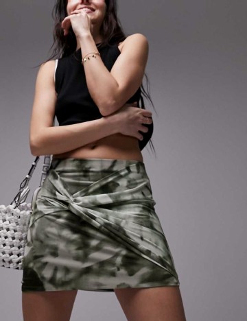 Fusta Top Shop, verde