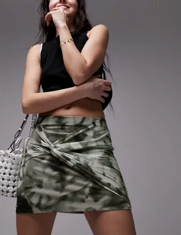 Fusta Top Shop, verde Verde