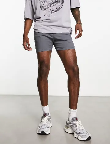 Pantaloni scurti Plus Size ASOS, gri Gri