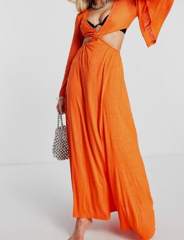 Rochie de plaja ASOS, portocaliu
