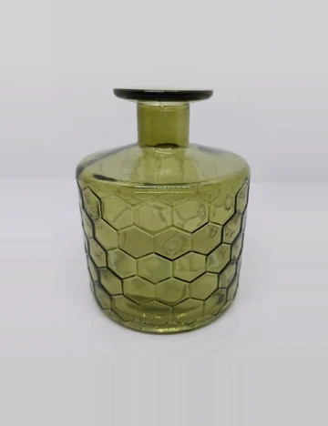 Vaza mica de sticla, verde Verde