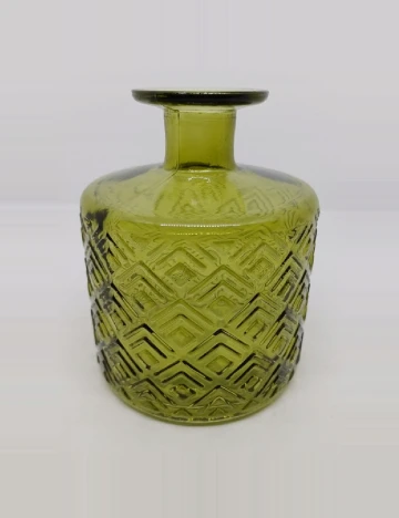 Vaza mica de sticla, verde Verde