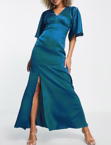 Rochie lunga Liquorish, albastru