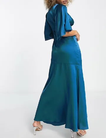 Rochie lunga Liquorish, albastru Albastru