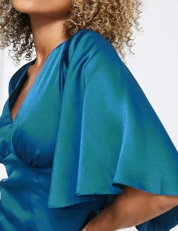 Rochie lunga Liquorish, albastru Albastru