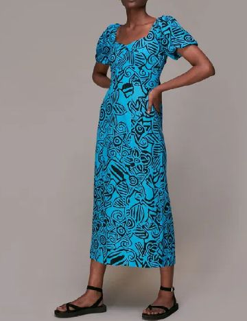 Rochie medie Whistles, albastru