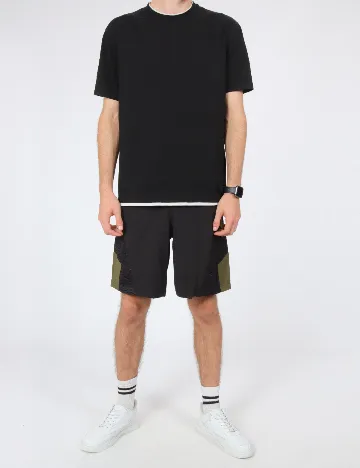 Pantaloni scurti Bolongaro Trevor, negru/verde Negru