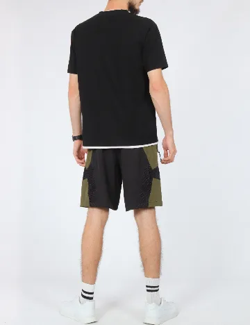 Pantaloni scurti Bolongaro Trevor, negru/verde Negru