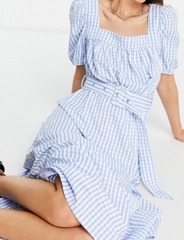 Rochie medie Vila, albastru