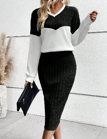 Compleu SHEIN, negru Negru
