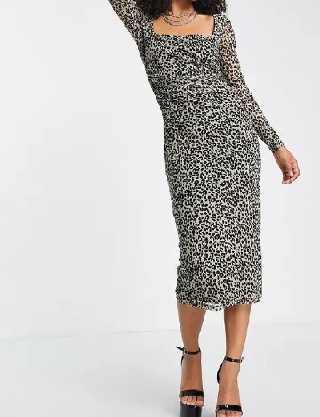 Rochie medie Edited, animal print Animal print