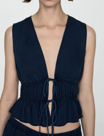 Top Mango, bleumarin Albastru