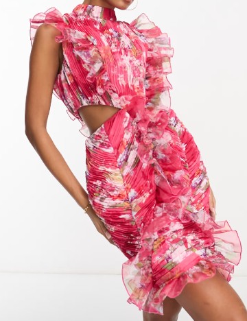 Rochie scurta ASOS, roz
