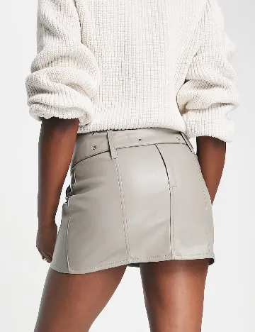 Fusta ASOS, gri Gri