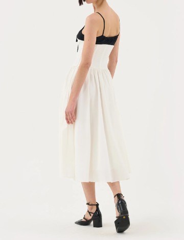 Rochie medie extro&vert, alb