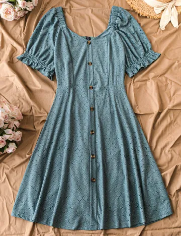 Rochie scurta SHEIN CURVE, verde Verde