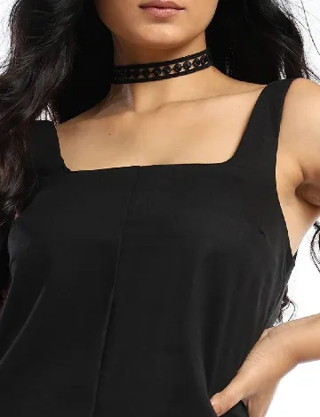 Salopeta ASOS, negru Negru