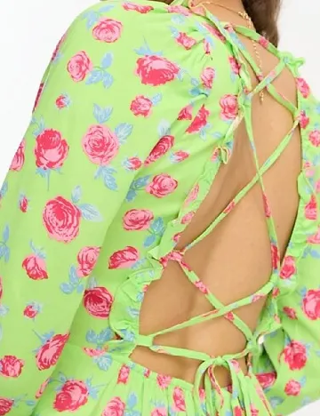 Rochie medie Vila, verde Verde