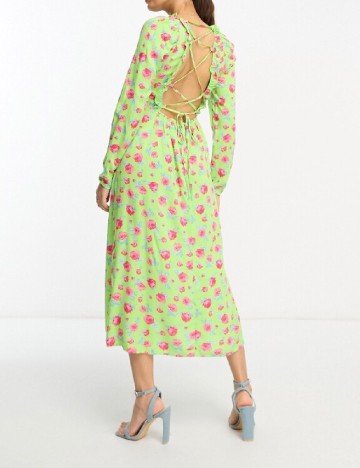 Rochie medie Vila, verde