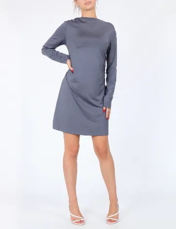 Rochie scurta Stradivarius, gri Gri
