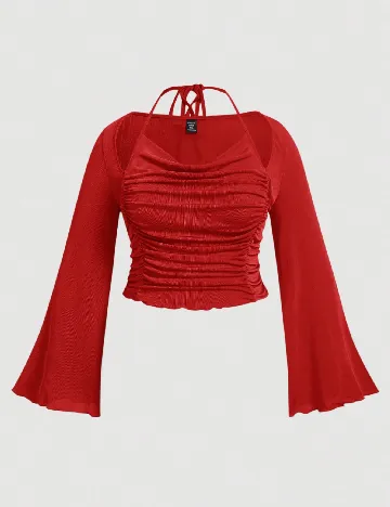 Bluza SHEIN CURVE, rosu Rosu