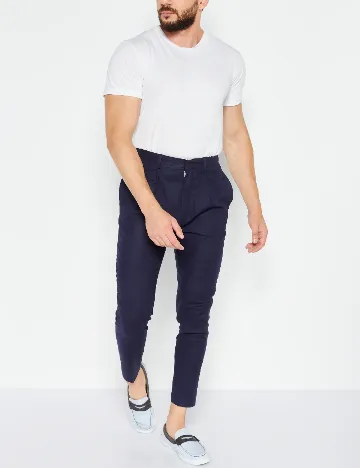 Pantaloni ASOS, bleumarin Albastru