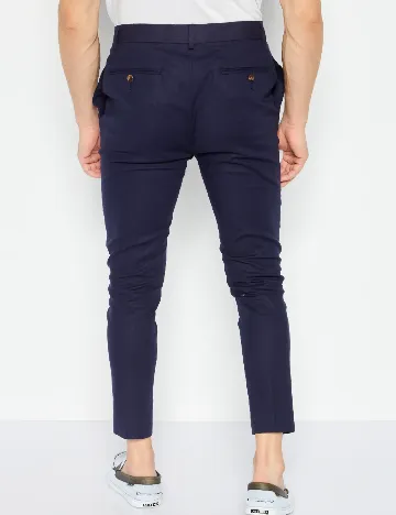 Pantaloni ASOS, bleumarin Albastru