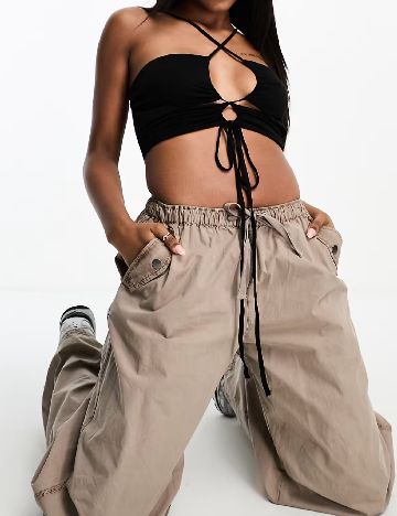 Top ASOS, negru