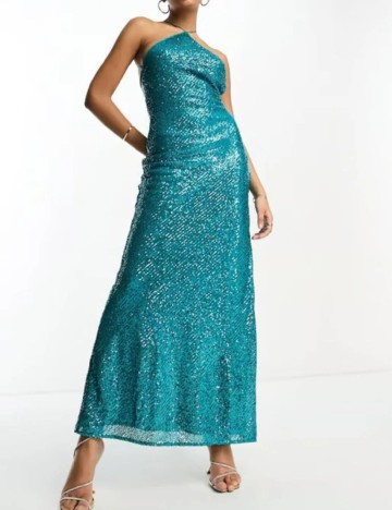 Rochie lunga ASOS, albastru