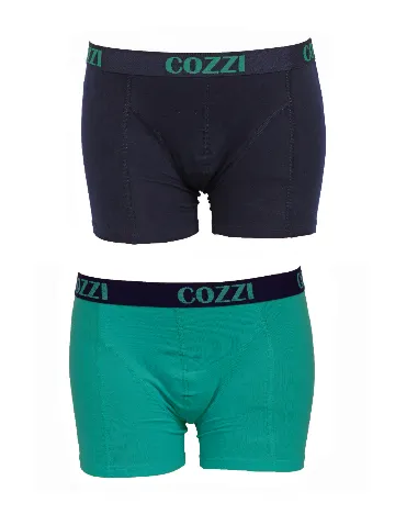 Set Boxeri 2 perechi Cozzi, bleumarin/verde Verde