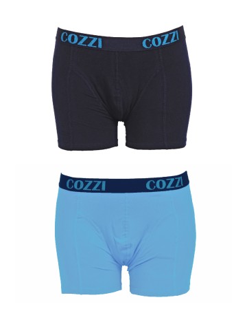 Set Boxeri 2 perechi Cozzi, bleumarin inchis/bleu