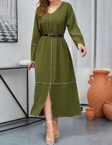 Rochie lunga SHEIN, verde Verde