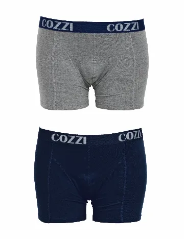 Set Boxeri 2 perechi Cozzi, bleumarin/gri Gri