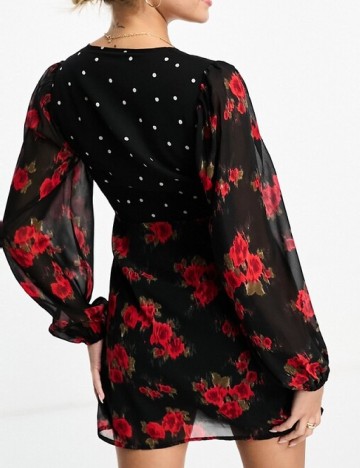 Rochie scurta Wednesday sgirl, negru