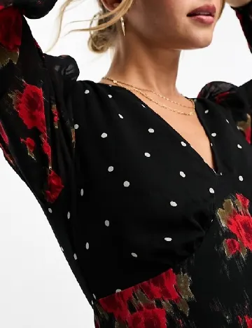 Rochie scurta Wednesday sgirl, negru Negru