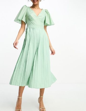 Rochie medie Little Mistress, verde