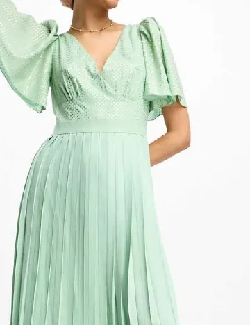 Rochie medie Little Mistress, verde Verde